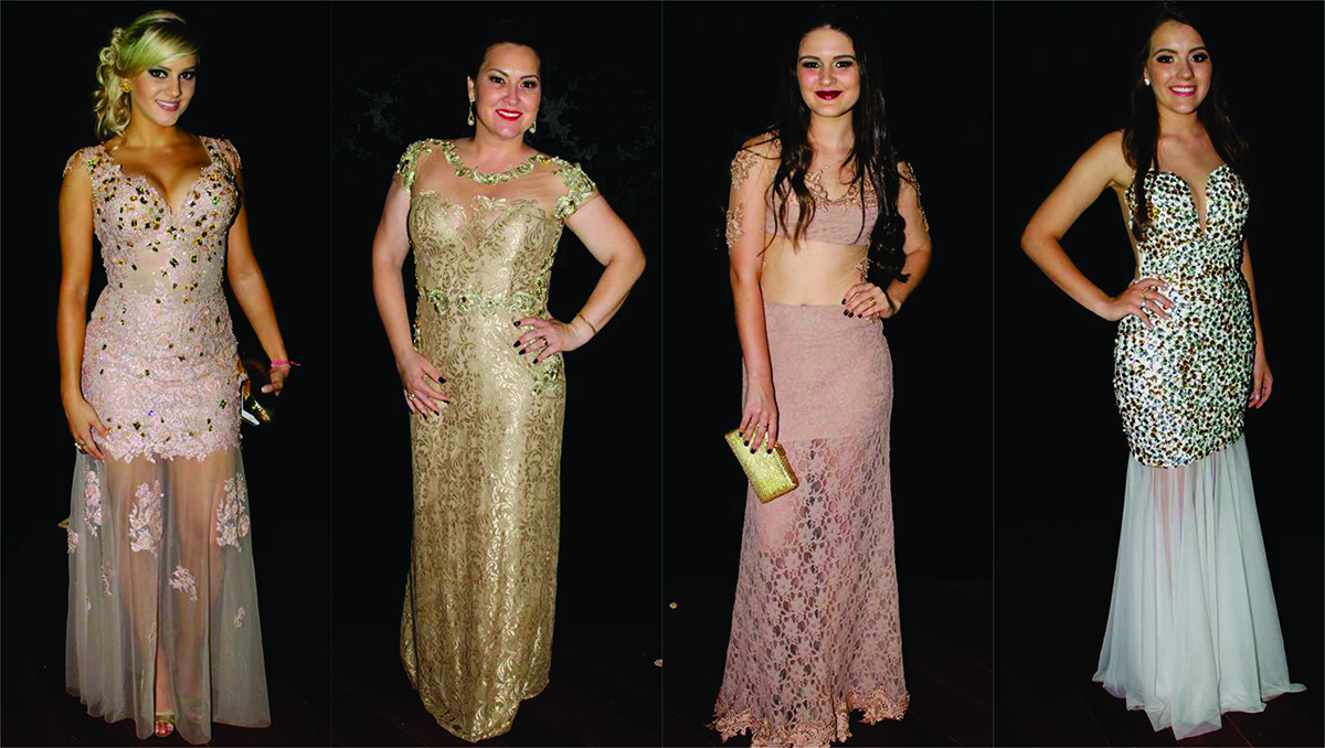 Mulheres brilharam em seus looks de festa