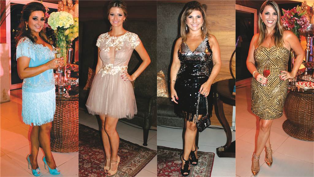 Vestidos glamourosos marcaram festa